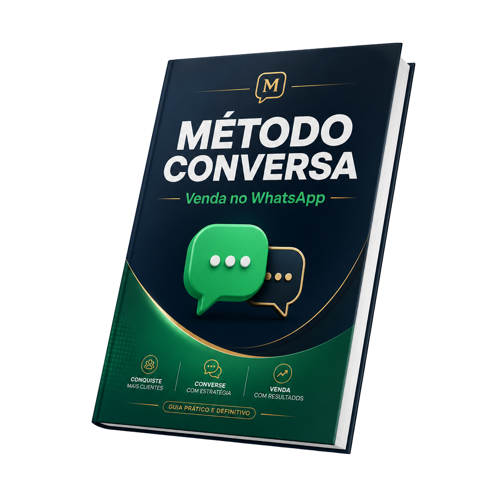 Mockup do guia digital Método CONVERSA em PDF
